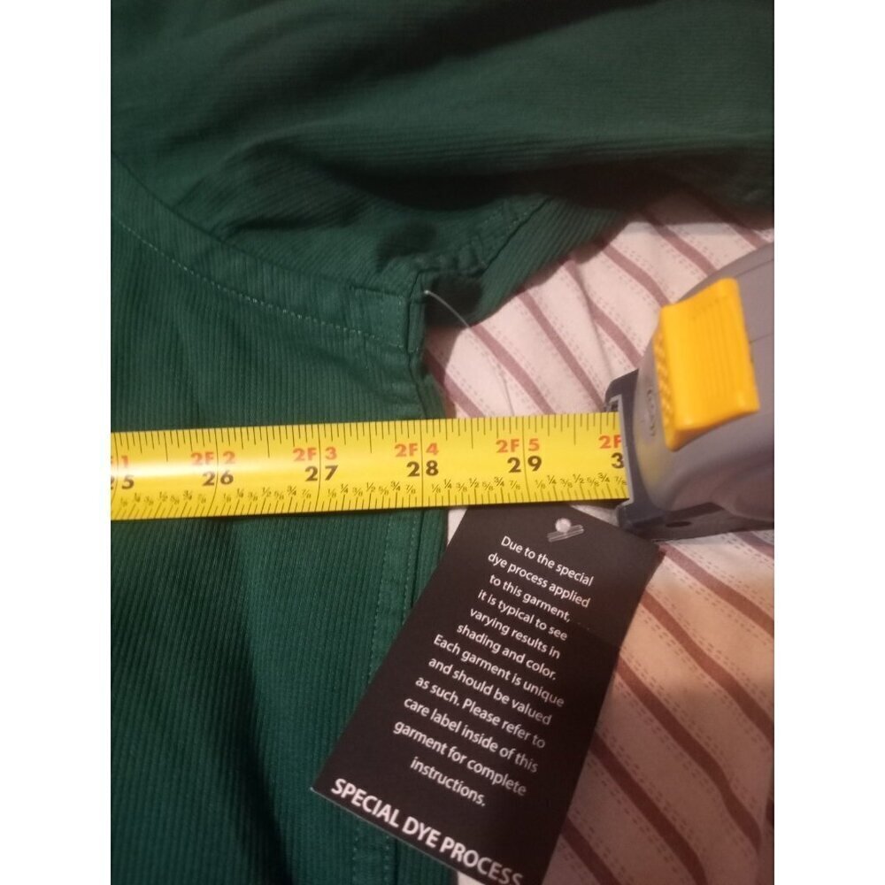 New ROUNDTREE & YORKE Long Sleeve Shirt Modal Cotton Green size 2XL - Picture 11 of 12